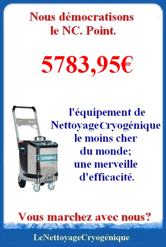 LE NETTOYAGE CRYOGENIQUE - 5783,95€ - Industrie online