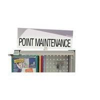 “POINT MAINTENANCE” design strip W 600 x H 170 mm with fixing bracket (French)