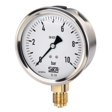 C-tube pressure gauge, Marine version, Model MRE-M
