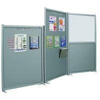 MULTISPACE W 1083 x H 1500 mm 800° enamel (useful height 1210 mm) and aluminum-colored sheet metal (useful height 153 mm)