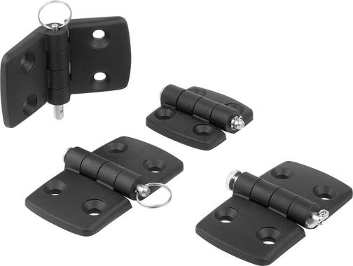 Plastic hinges, separable, removable