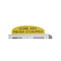 Bandeau arrondi l 2000 x H 600 mm sans fixation