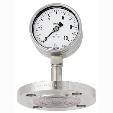 Pressure gauge mounted on separator DSS27M
