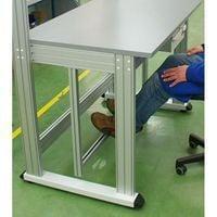 Footrest adjustable in height and depth l 1200 mm