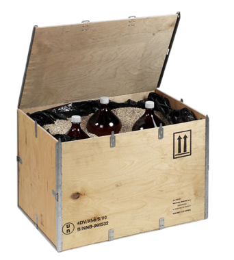 Wooden box for hazardous goods EXBOX