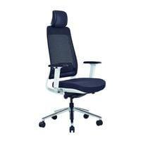 Black 5-position lockable synchronous office chair