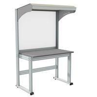 QUALIPOST 3000E W 2000 x D 1000 x H 2035 mm with laminated top and varnished white sheet metal base