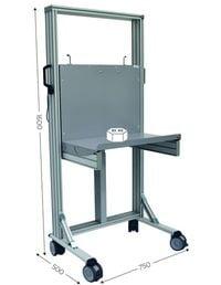 LEANPOST 400 ERGO W 750 x D 500 x H 280 - 930 mm