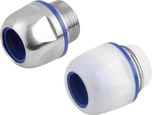 Cable glands in stainless steel or plastic Hygienic DESIGN