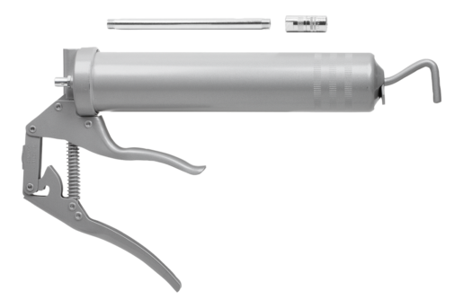 One-handed grease guns similar to DIN 1283