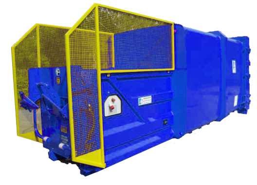 Monobloc industrial and commercial waste compactor