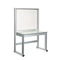 QUALIPOST 3000C W 800 x D 750 x H 1800 mm with laminated top and varnished white sheet metal base