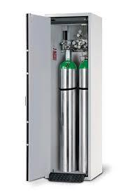 Fireproof cabinet for gas cylinders