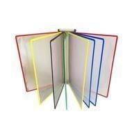 DOCAFLEX MURAL A3 horizontal with 10 matching pivot pockets without stops