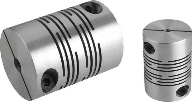Aluminum spring fittings with clamping hubs