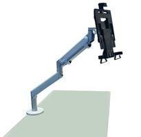 Tablet support with articulated arm clamp fixing