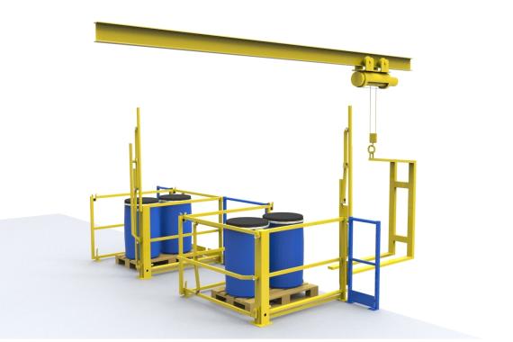 Type L safety lock barrier - lifting pallet lock