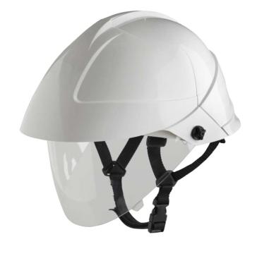 Helmet with integrated face shield: MO-185-BL