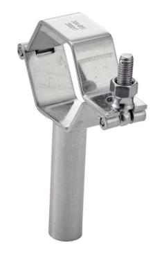 Articulated hexagonal clamp with rod – 304 stainless steel