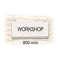 Bandeau rectangulaire l 800 x H 120 mm avec etrier de fixation