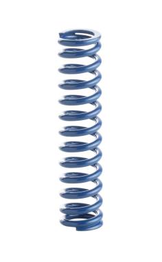 Round section wire compression springs according to ISO 10243 medium loads blue color Type R21 from the MDL brand