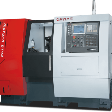 TOURS BI-BROCHE, BI-TOURELLE A POUPÉE FIXE CNC, avec option robotisation - MYLAS