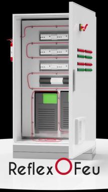 REFLEXOFEU - Protection incendie armoire électrique REFLEX 2KG / 2 m3