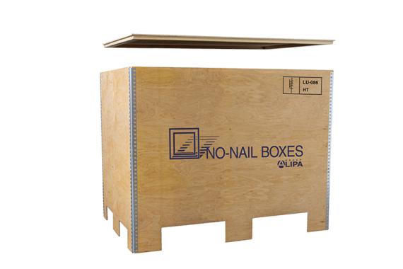 Caisse réutilisable en bois pour palettes EURO - EUROBOX 61