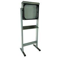 MOBIPOST 550C INOX l 700 x P 500 x H 1700 mm sur pieds avec coffret de protection écran