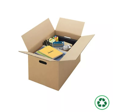Moving box with handles