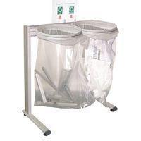 ECOPOST A 2 poubelles sans couvercle