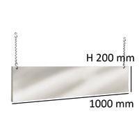 Aerial strip W 1000 x H 200 mm fixed by chains