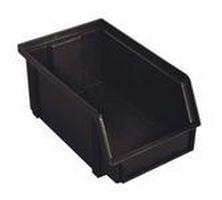 PLASTIC SPOUT BIN ESD black l 170 mm