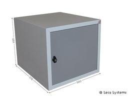 Box with 1 door with lock W 500 x D 578 x H 450 mm for QUALIPOST 3000