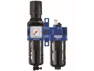 Filter regulator lubricator for compressed air