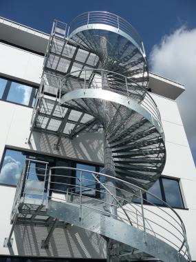 Helical stairs