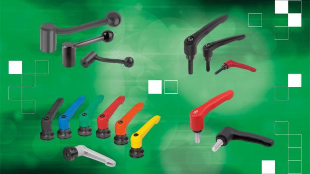 Norelem locking levers and indexable levers