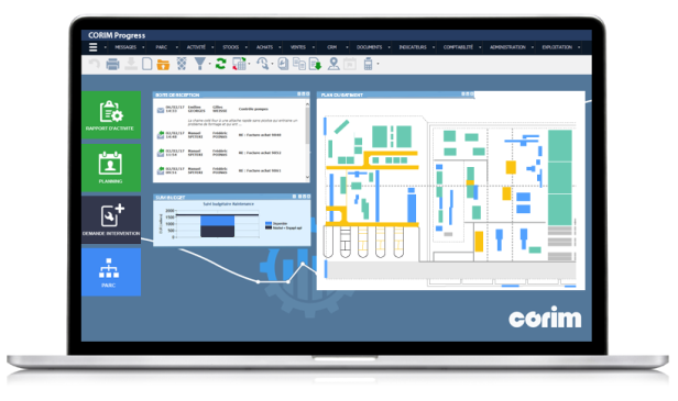 CMMS CORIM Progress: keep an eye on thousands of equipment without moving from your seat