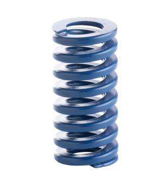 Wire compression springs rectangular section according to ISO 10243 medium loads color blue Type S21 from the MDL brand