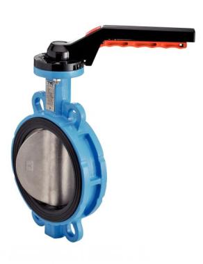 Butterfly valve with centering lugs