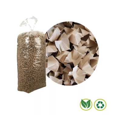 Paper dunnage chips