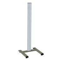 Simple stainless steel base H 1960 mm on casters