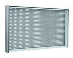 Rear base in perforated stainless steel W 1500 x H 900 mm for QUALIPOST 3500 INOX