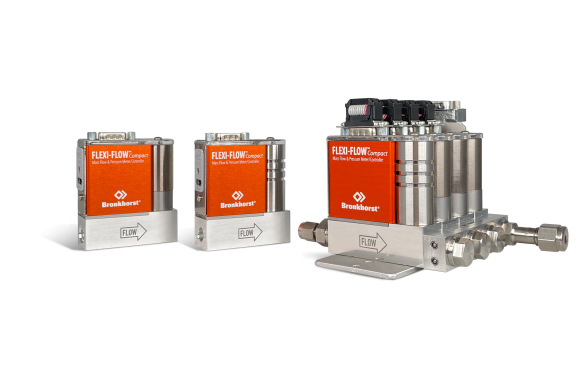 Compact, multi-parameter mass flow meters/controllers
