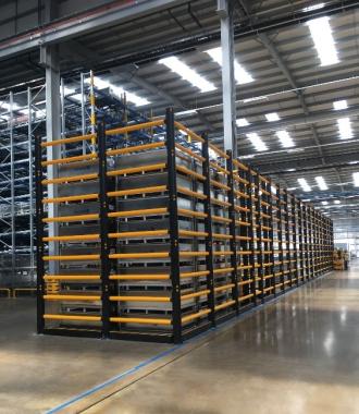 A-SAFE - Topple Barrier: specific protection against falling stacked pallets
