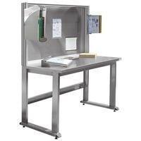 Rear bottom with satin polished INOX wall W 1500 x H 900 mm for QUALIPOST 3500 INOX