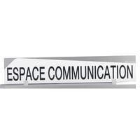 “COMMUNICATION SPACE” design strip W 1000 x H 200 mm with fixing bracket (French)
