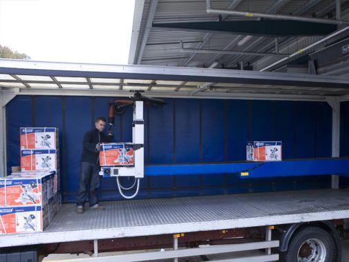 Liftop - Telescopic conveyor for loading goods (PARCELIFT)
