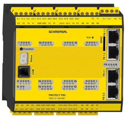 PROTECT PSC1 safety controller with integrated OPC UA server