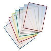 Set of 10 A3 red vertical pivot pockets